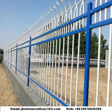 Powder Coated Security Zinc Steel Fence